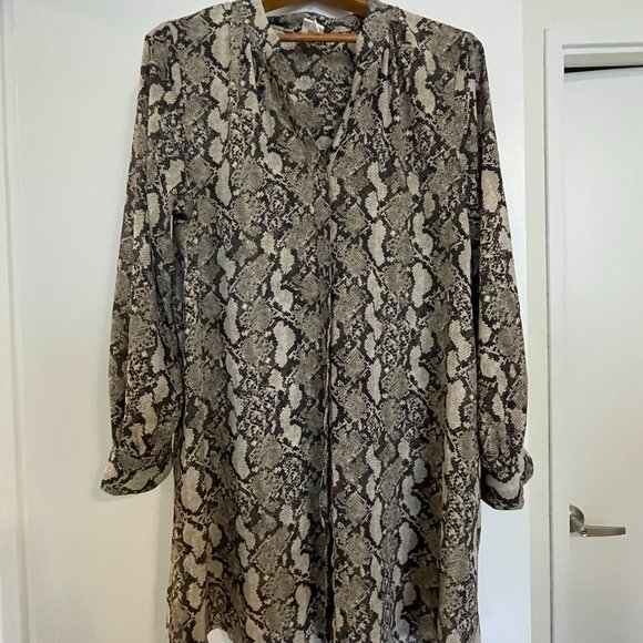 Long Snake Motif Tunic/ Shirtdress - Picture 1 of 7